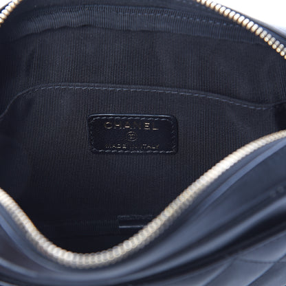 Chanel Lambskin Quilted Waist Bag Black 6 of 9