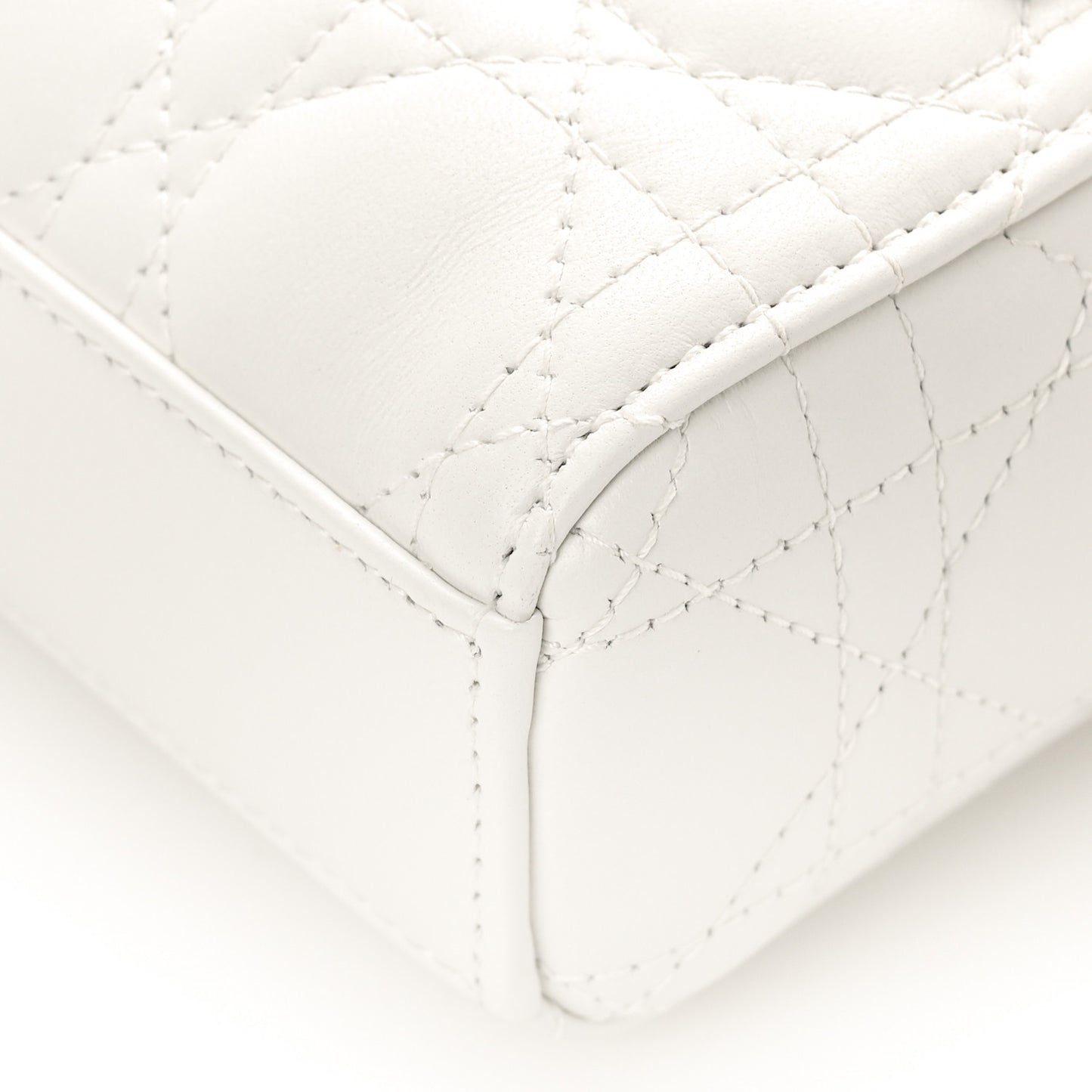 Lambskin Cannage Small Lady D-Joy Latte