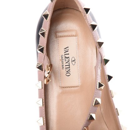 Valentino Garavani Nappa Rockstud Cage Ballerina Flats 35 Black Poudre 11 of 16