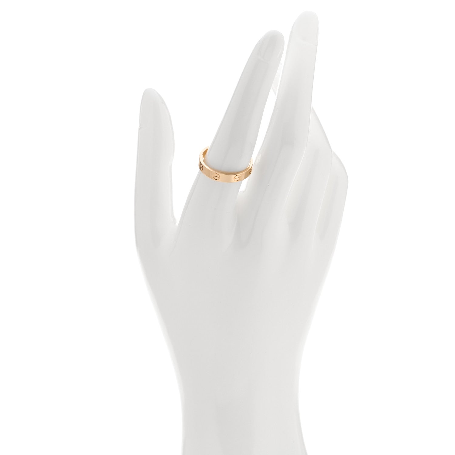 Cartier 18K Yellow Gold 3.5mm LOVE Wedding Band Ring 57 8 2 of 4