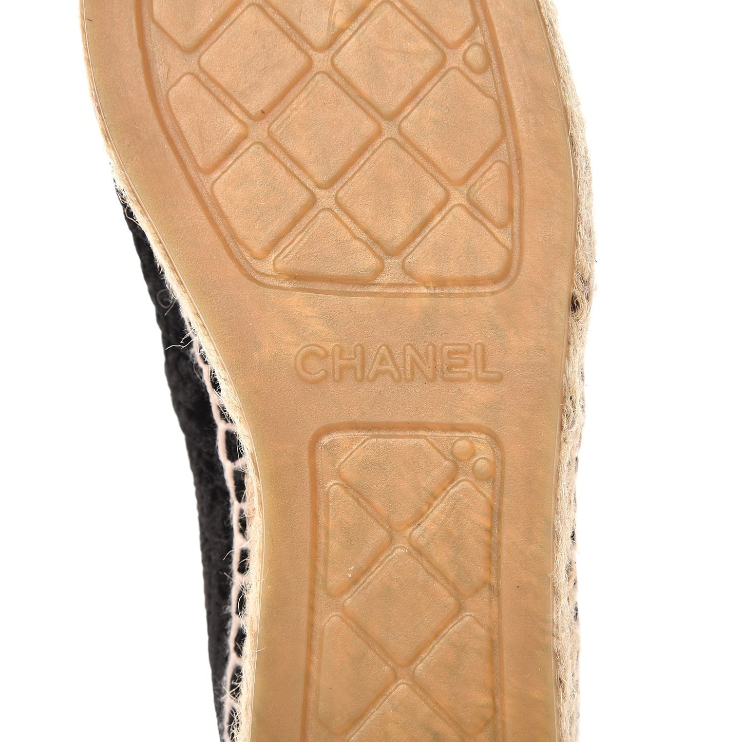 Velvet Grosgrain CC Espadrilles 37 Black