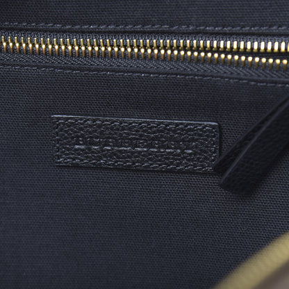 Burberry Mega Check Calfskin Abbeydale Simple Backpack Black Camel 5 of 10