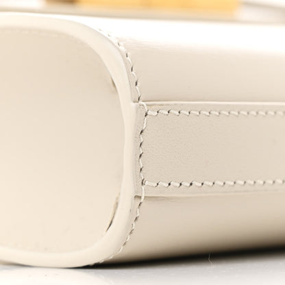 Saint Laurent Smooth Calfskin Mini Manhattan Shoulder Bag Blanc Vintage 9 of 10