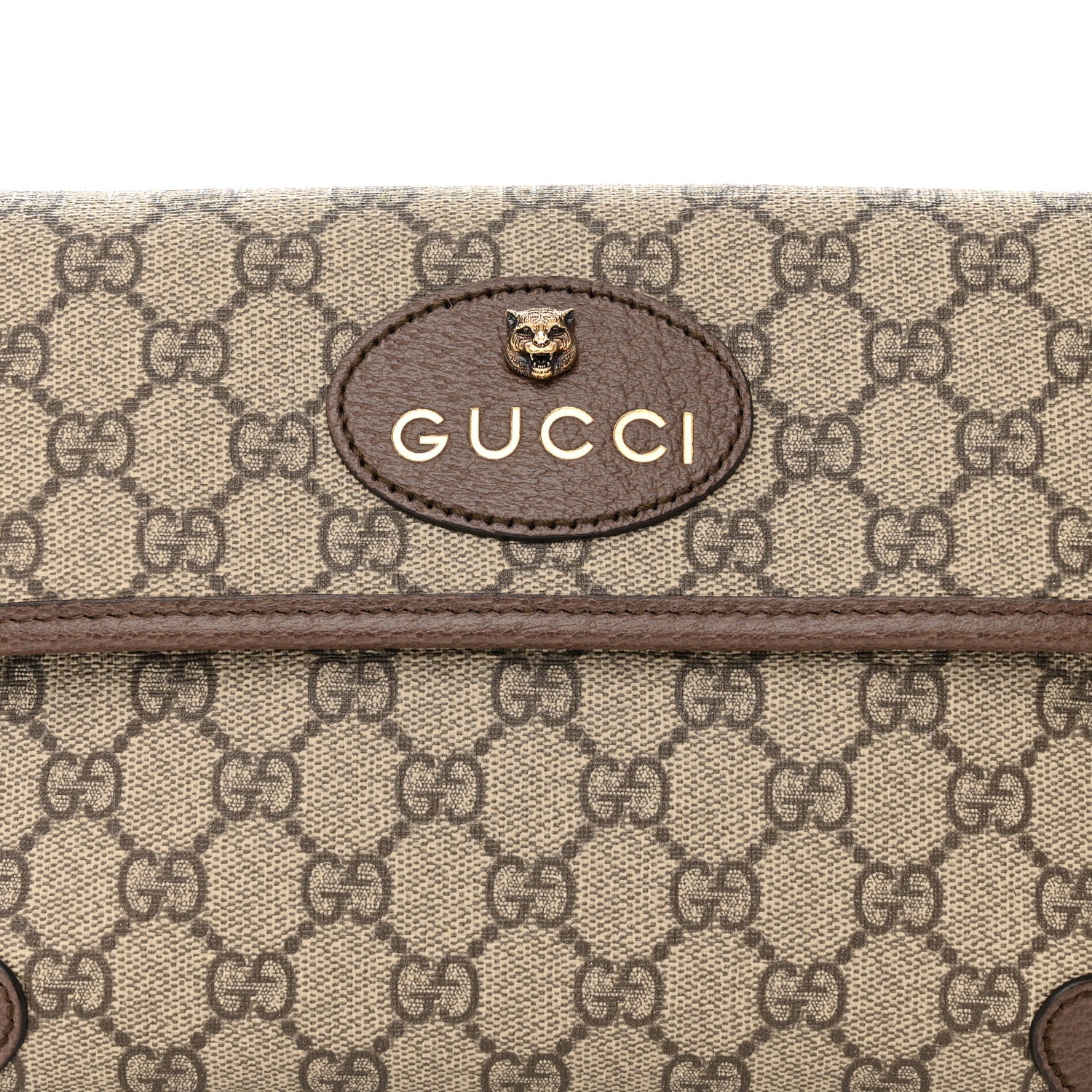 Gucci GG Supreme Monogram Neo Vintage Web Belt Bag Brown 9 of 11