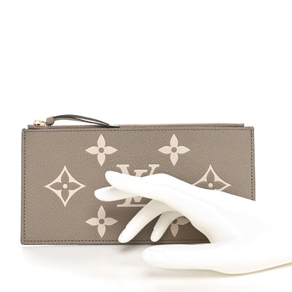 Louis Vuitton Empreinte Monogram Giant Pochette Felicie Zippered Insert Tourterelle Creme 2 of 7