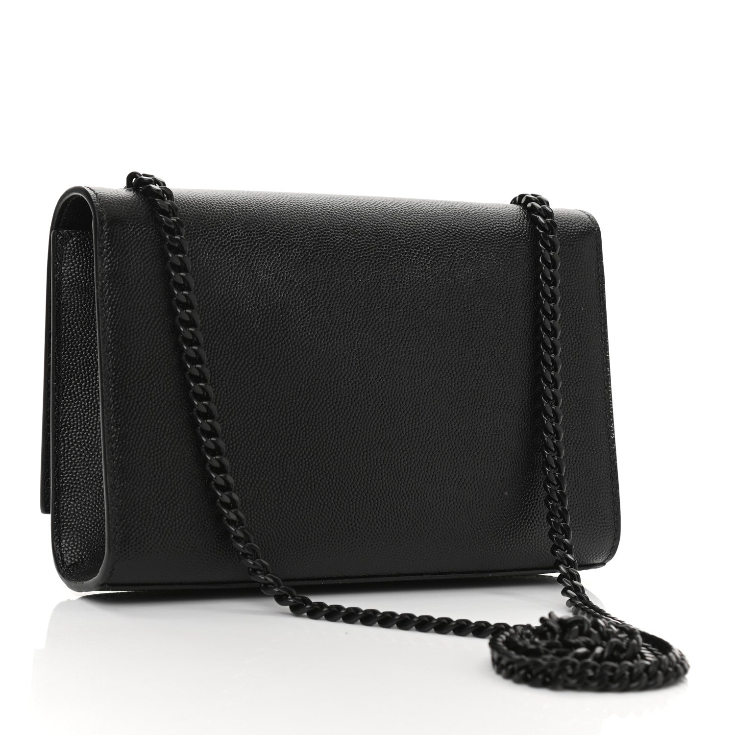 Saint Laurent Grain De Poudre Small Monogram Kate Satchel Black 3 of 9