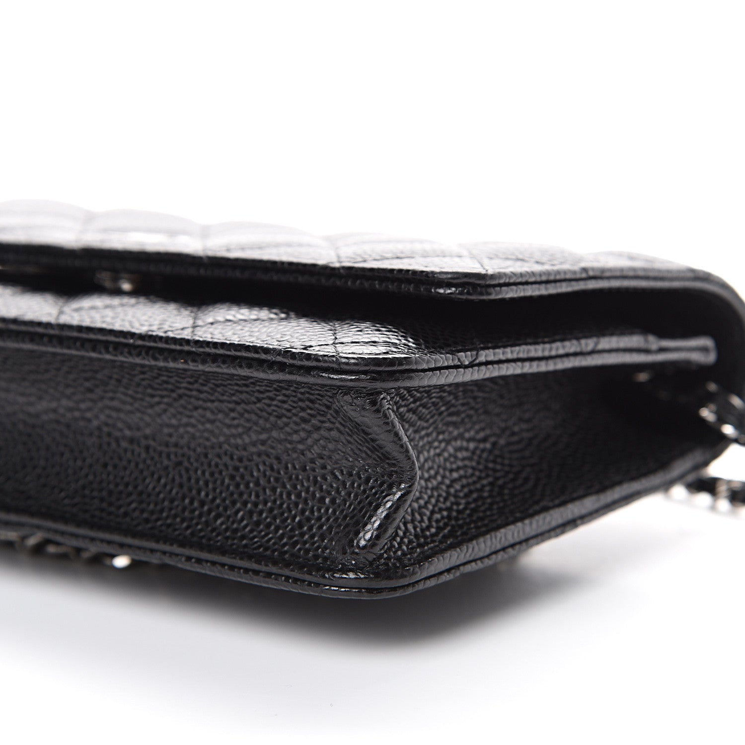 Chanel Caviar Quilted Wallet On Chain WOC Black 10 of 11