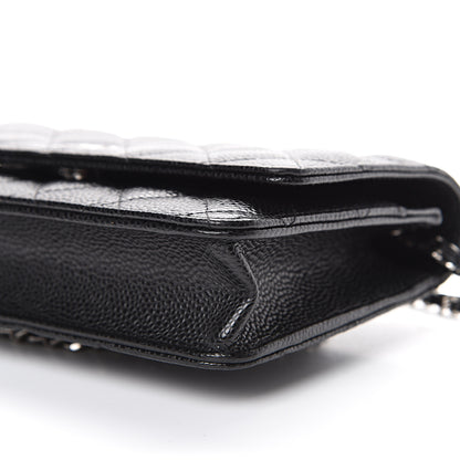 Chanel Caviar Quilted Wallet On Chain WOC Black 10 of 11