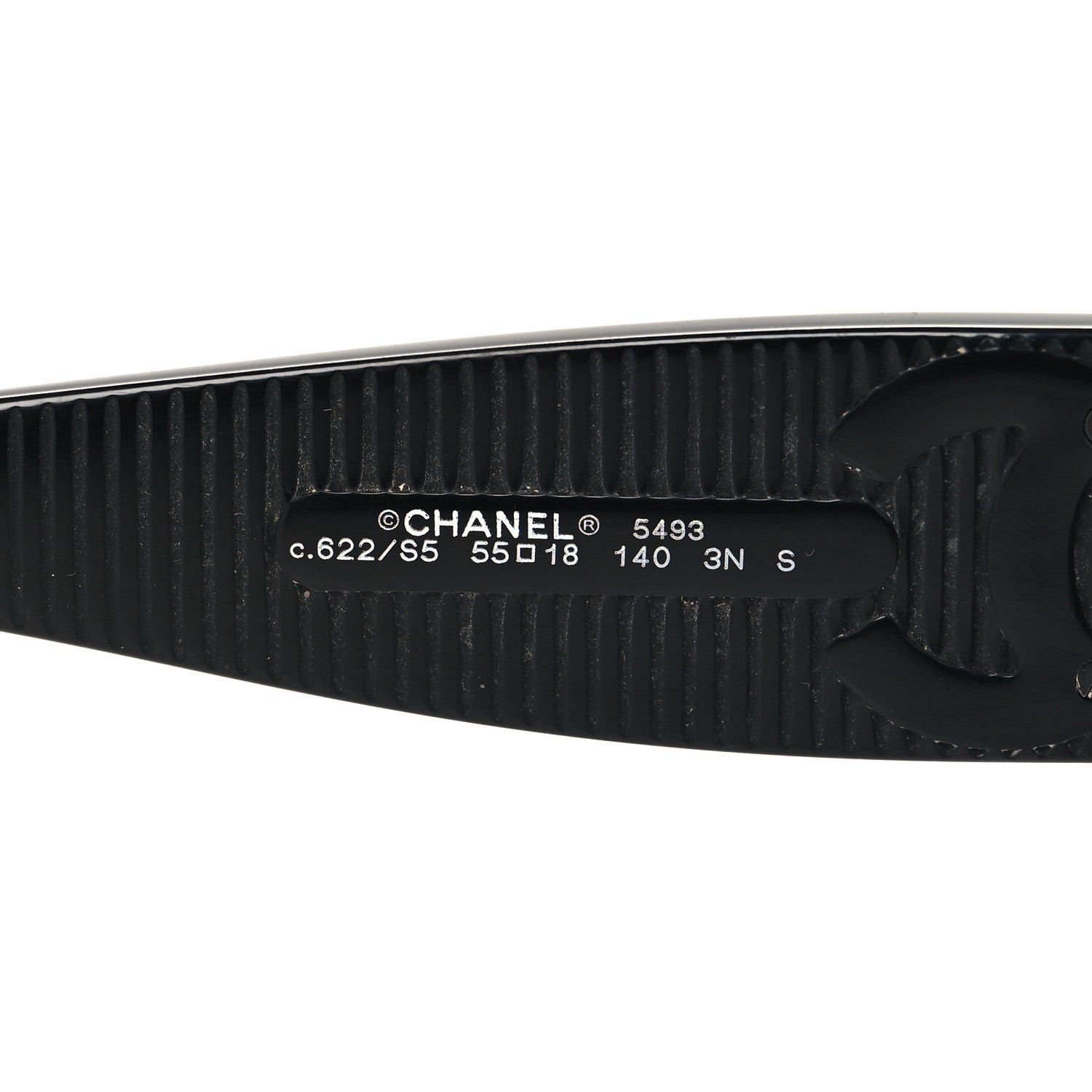 Chanel Acetate Rectangle Sunglasses 5493 Black 5 of 7