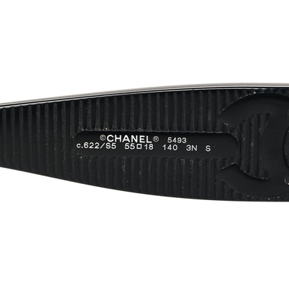 Chanel Acetate Rectangle Sunglasses 5493 Black 5 of 7