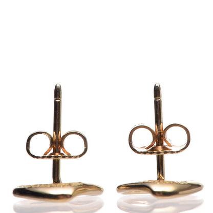 Tiffany 18K Yellow Gold 11mm Elsa Peretti Open Heart Earrings 4 of 4
