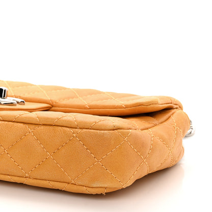 Chanel Glazed Lambskin Quilted Bijoux Chain East West Flap Mango 9 of 9