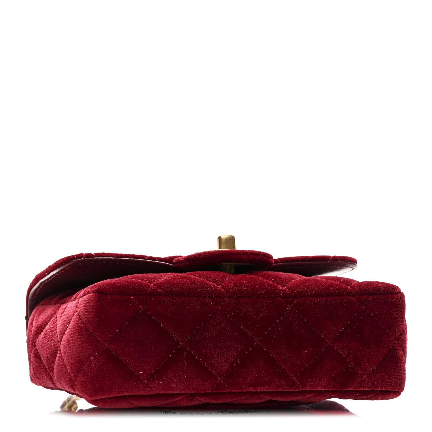 Chanel Velvet Enamel Mini Flap Red 4 of 12