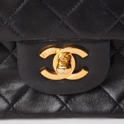 Chanel Lambskin Quilted Small Double Flap Black 7 of 11