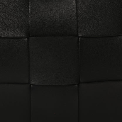 Bottega Veneta Lambskin Maxi Intrecciato Cassette Crossbody Bag Black 7 of 9