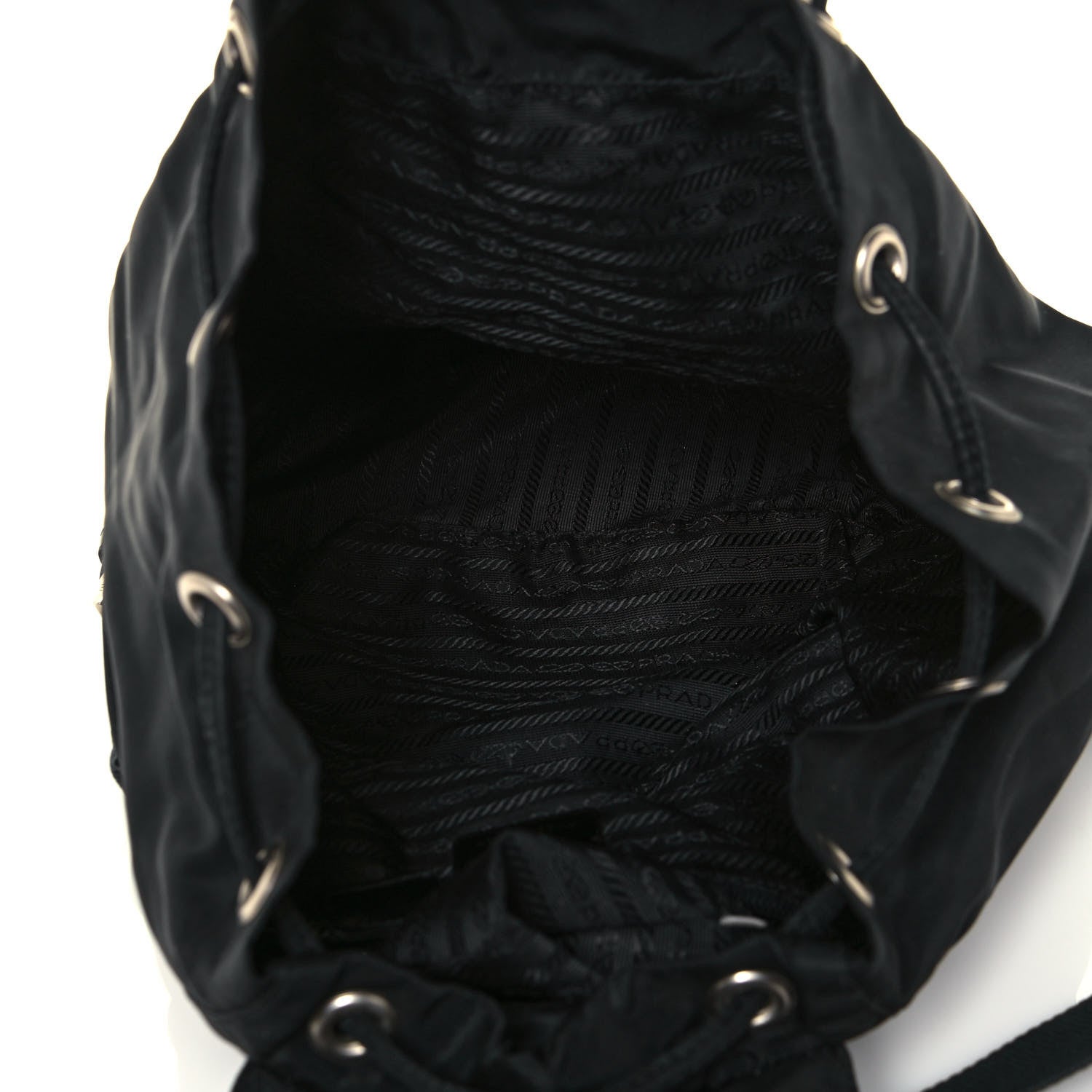 Prada Nylon Vela Single Buckle Backpack Black 4 of 12