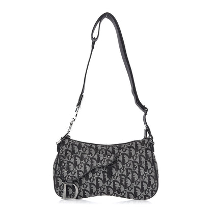 Christian Dior Monogram Double Saddle Bag Black 1 of 9