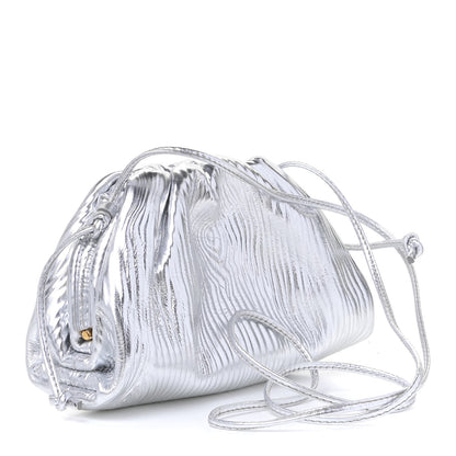 Bottega Veneta Metalic Bark Calfskin The Mini Pouch Silver 2 of 4