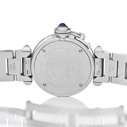 Cartier Stainless Steel 27mm Miss Pasha Quartz Watch Silver 6 of 9
