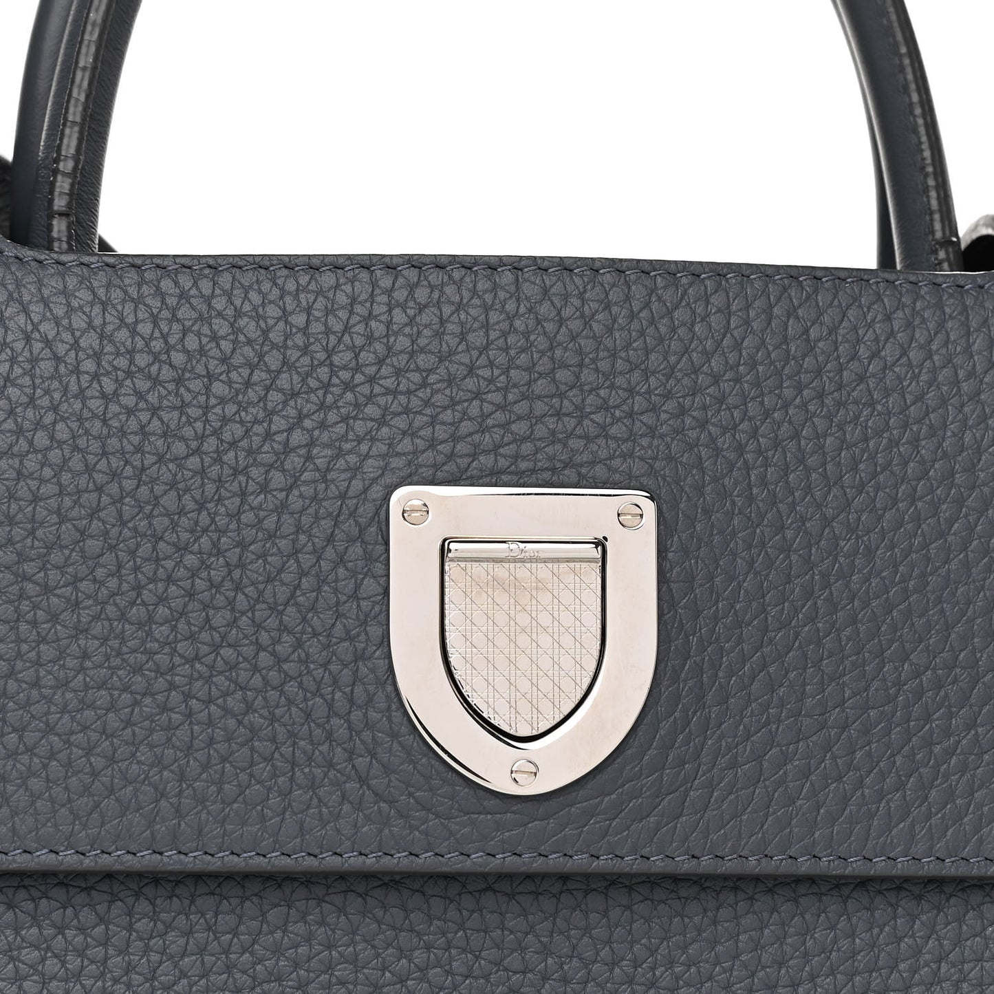 Grained Calfskin Diorever Flap Grey
