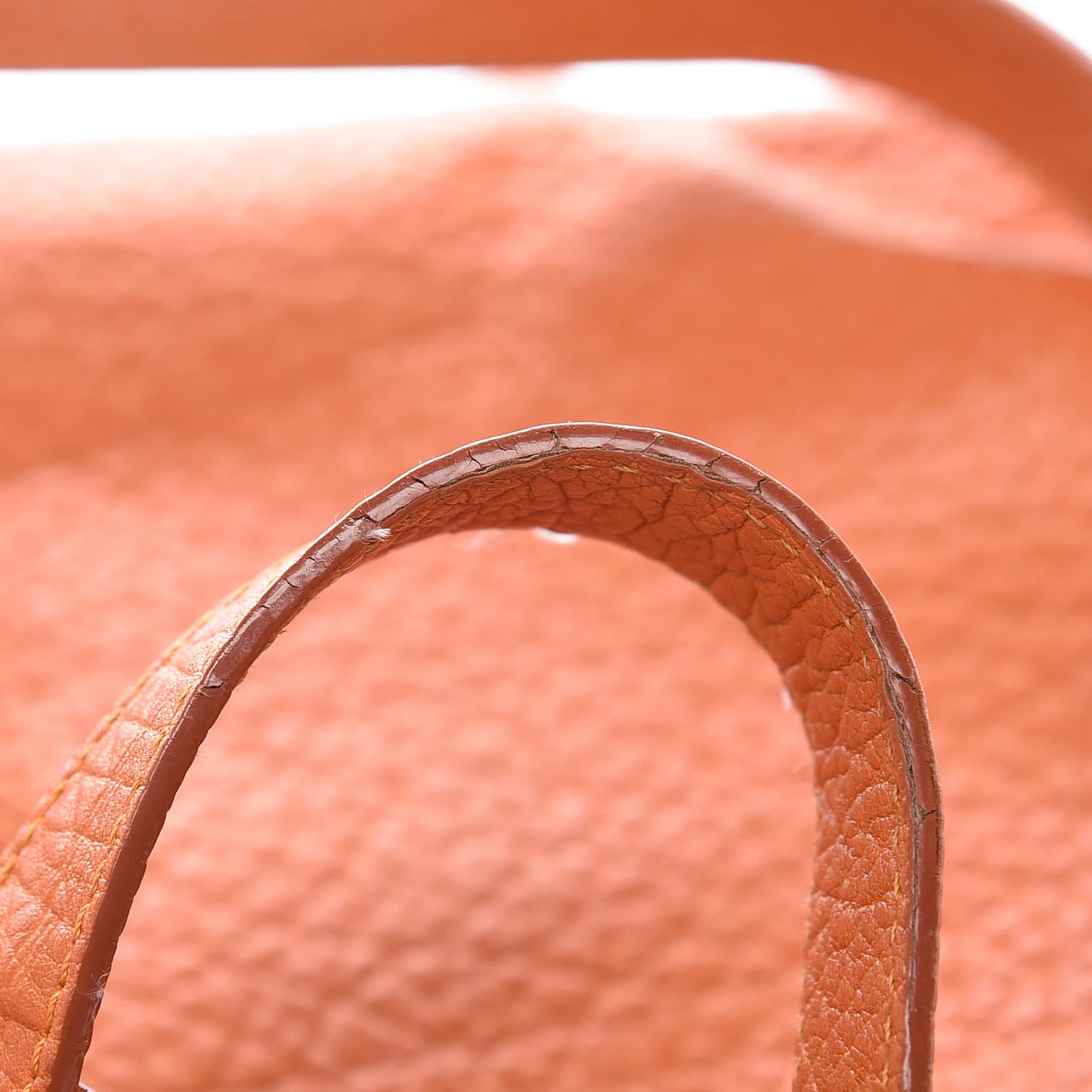 Grained Calfskin Brooke Satchel Orange