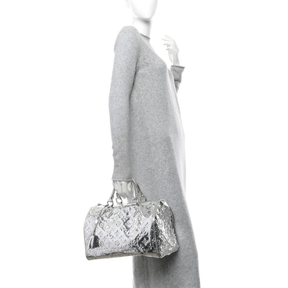 Louis Vuitton Monogram Miroir Speedy 30 Silver 2 of 14