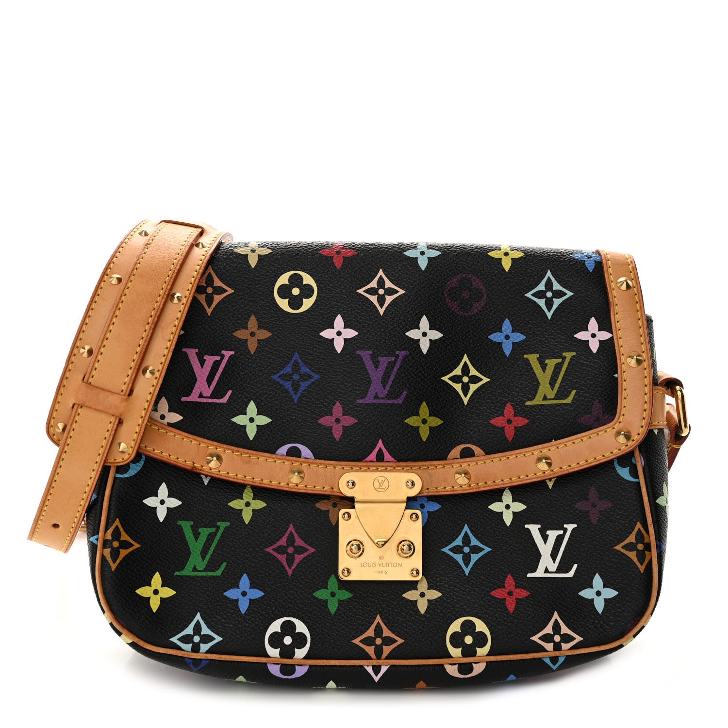 Louis Vuitton Monogram Multicolor Sologne Black 1 of 13