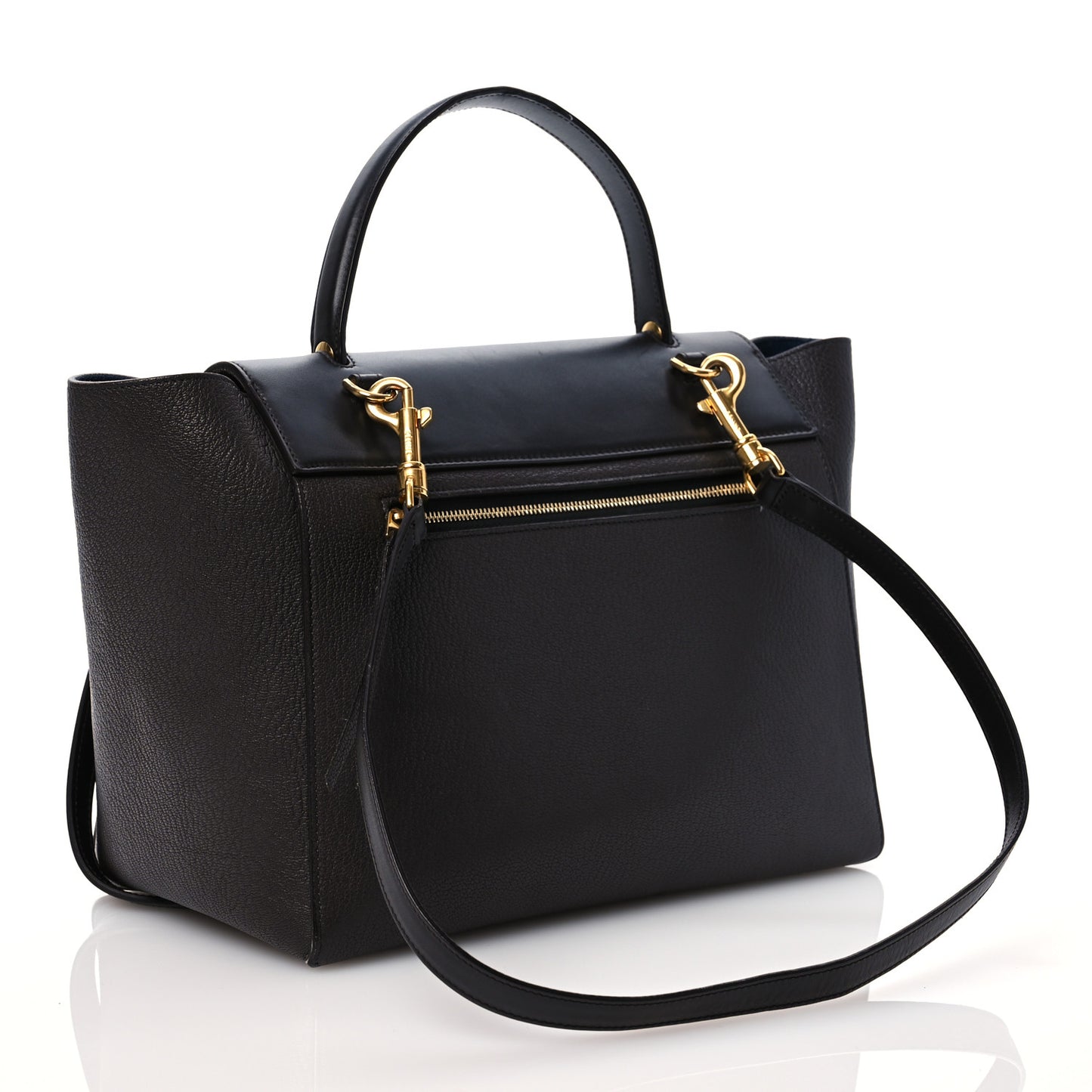 Calfskin Smooth Grained Mini Belt Bag Dark Brown