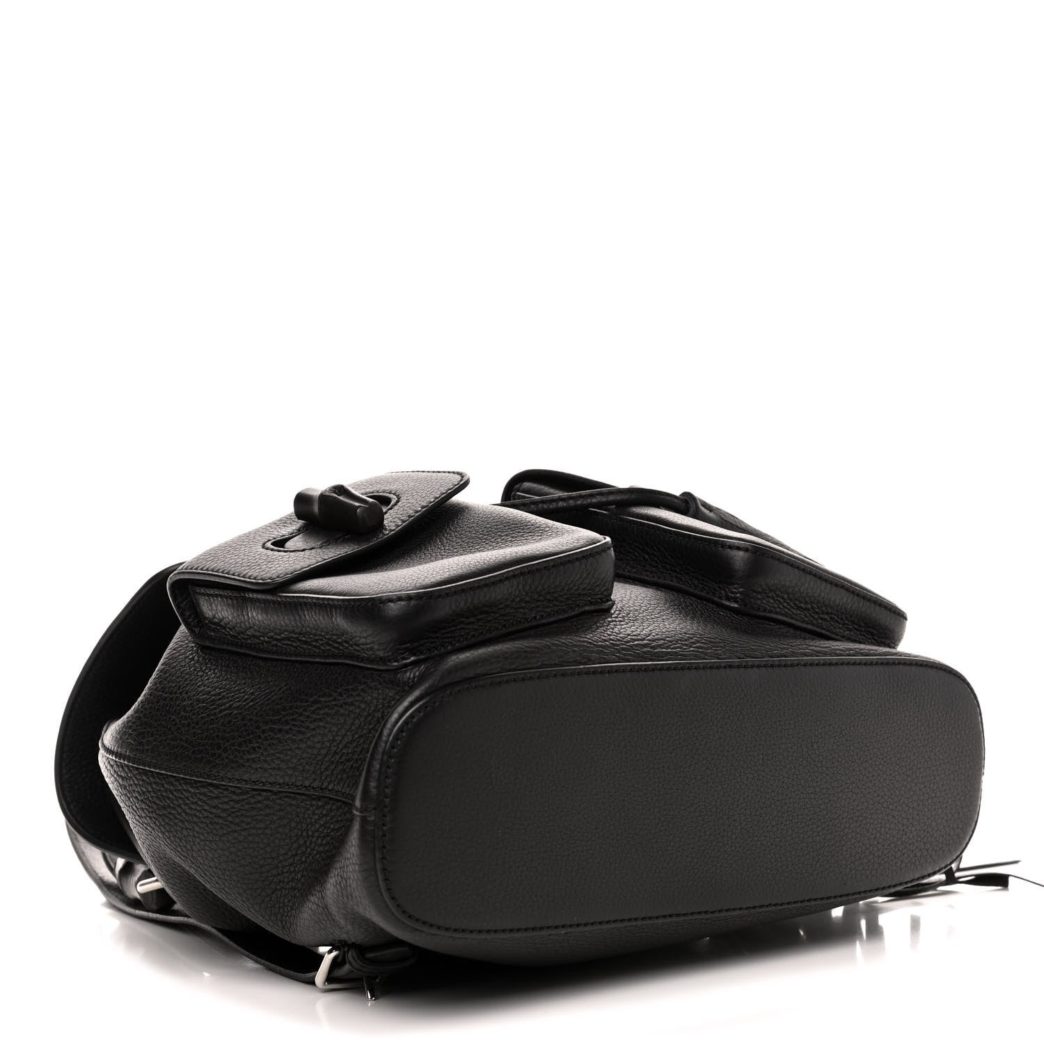 Gucci Cellarius Calfskin Medium Bamboo Backpack Black 3 of 6
