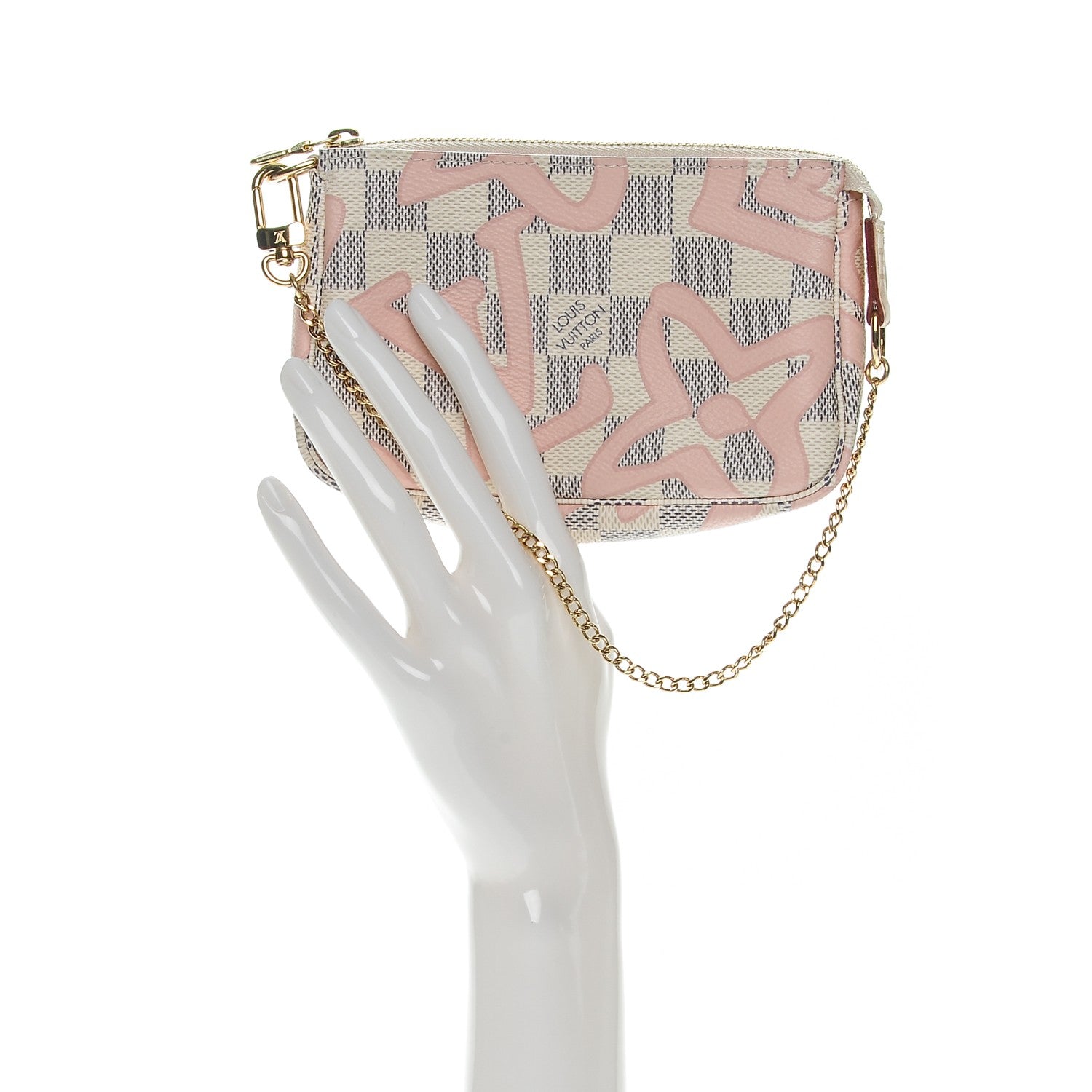 Louis Vuitton Damier Azur Tahitienne Mini Pochette Accessories 2 of 8