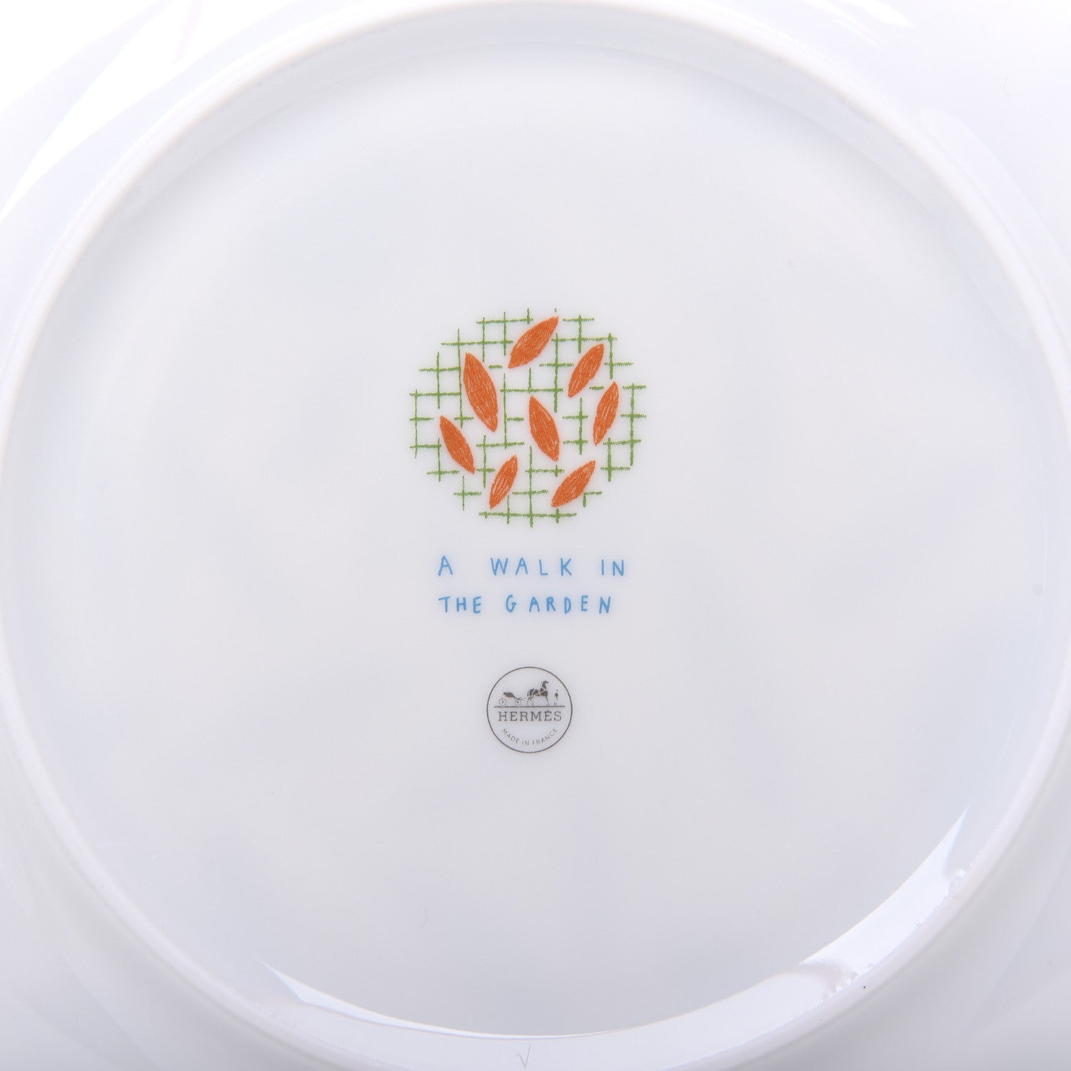 Hermes Porcelain A Walk In The Garden Dessert Plate Set of 2 4 of 7