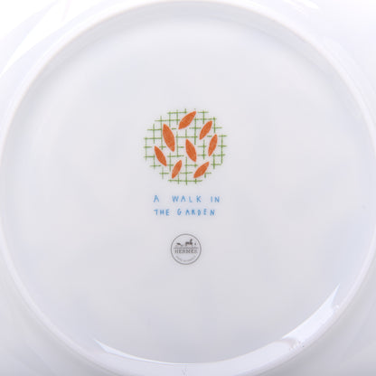 Hermes Porcelain A Walk In The Garden Dessert Plate Set of 2 4 of 7