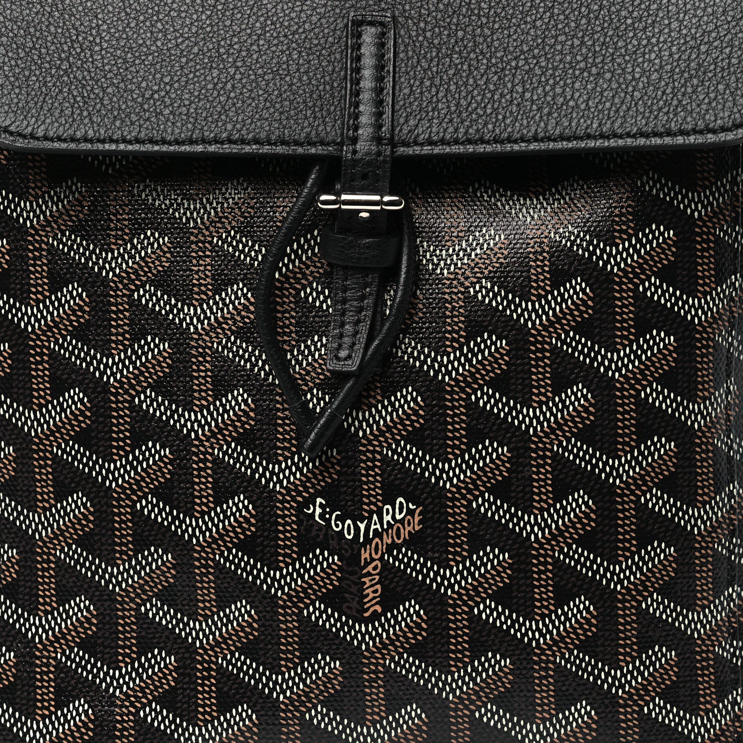 Goyard Goyardine Calfskin Mini Alpin Backpack Black 7 of 9