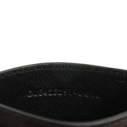 Saint Laurent Grain De Poudre Matelasse Chevron Monogram Credit Card Case Black 7 of 7