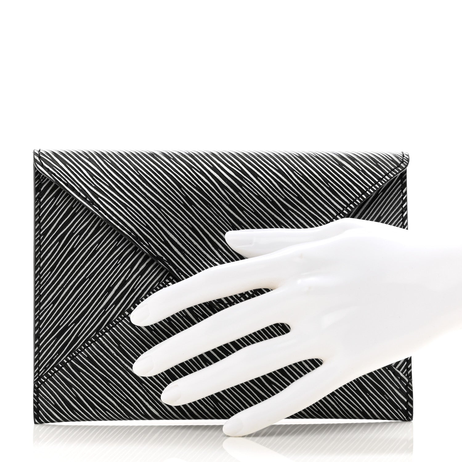 Louis Vuitton Metallic Epi Medium Kirigami Pochette Insert Platine 2 of 6