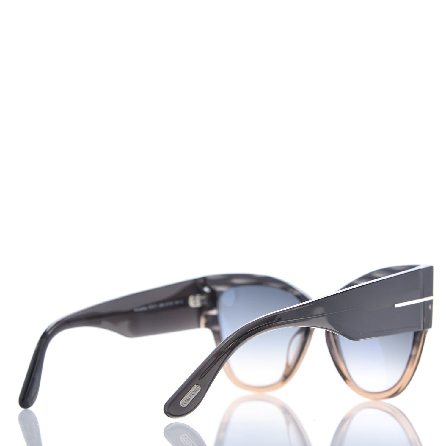 Tom Ford Anoushka Sunglasses TF371 Melange Grey Peach 4 of 8