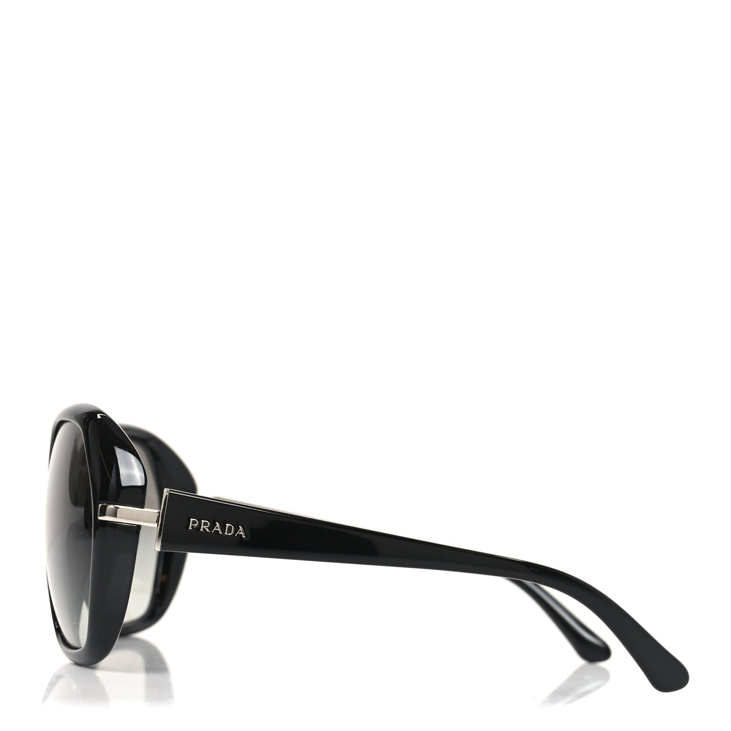 Acetate Heritage Round Sunglasses SPR14N Black