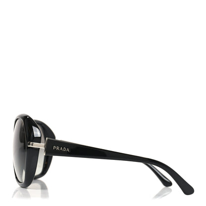 Prada Acetate Heritage Round Sunglasses SPR14N Black 3 of 7