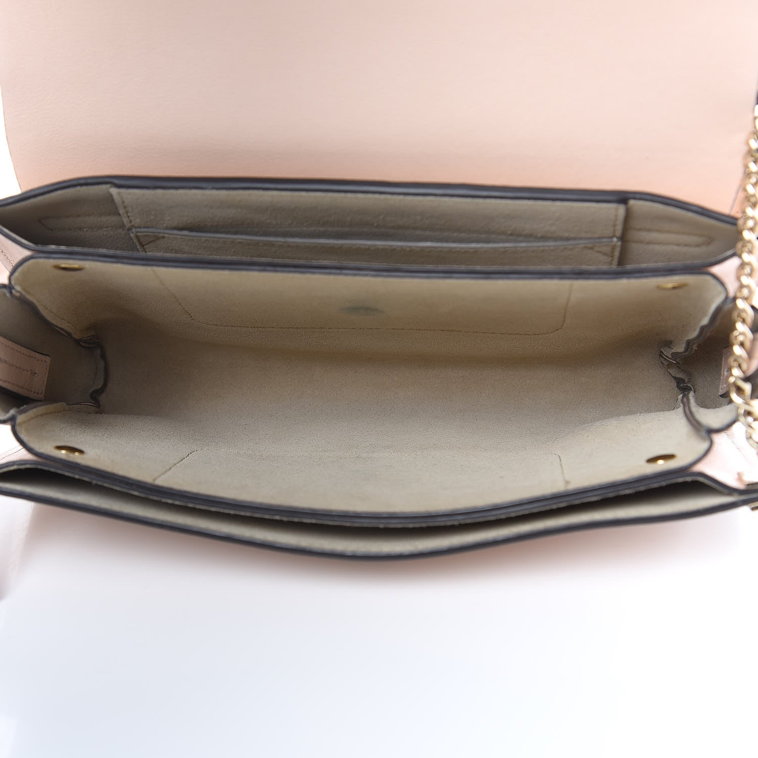 Chloe Suede Calfskin Small Faye Shoulder Bag Cement Pink 5 of 16