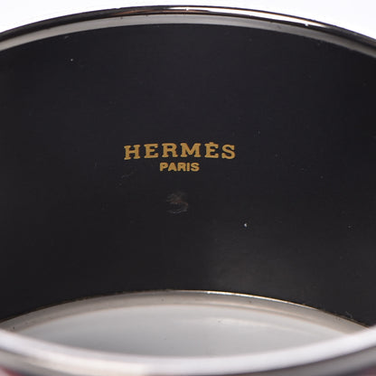 Hermes Enamel Printed Quadrige Extra Wide Bracelet 70 4 of 7
