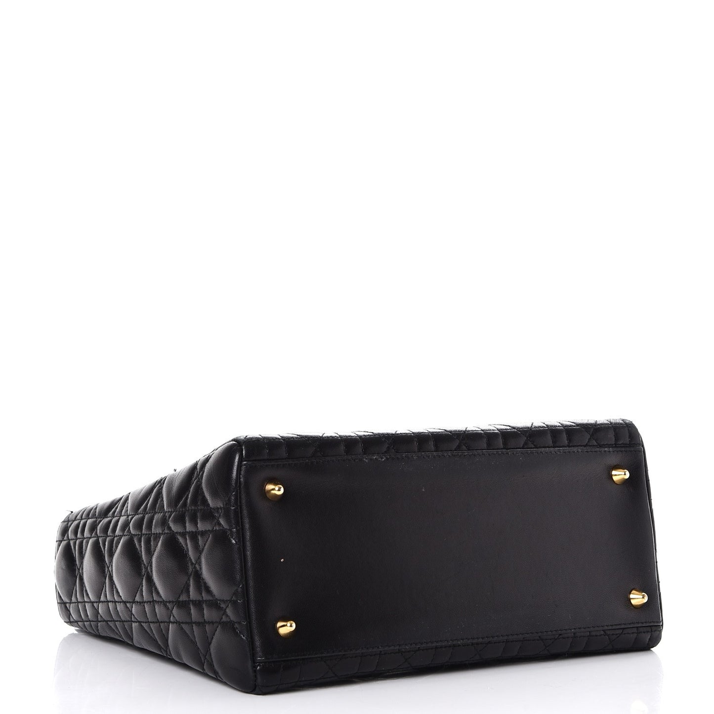 Lambskin Cannage Medium Lady Dior Black