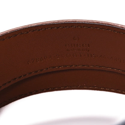 Gucci New Denim GG Monogram Dollar Calfskin Belt 115 46 Blue Tea Cuir Epilog 3 of 4