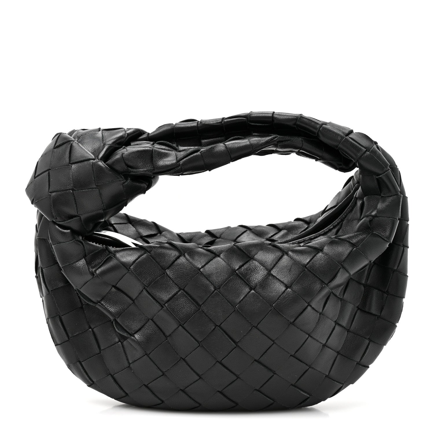 Bottega Veneta Nappa Intrecciato Mini Jodie Black Black 1 of 10
