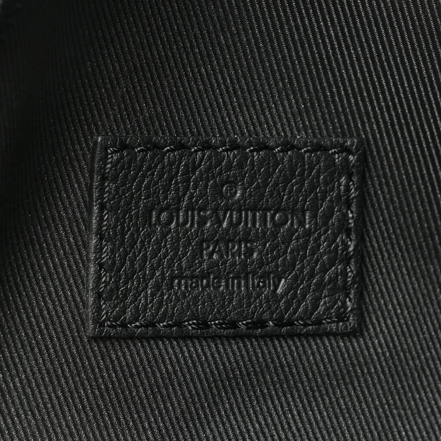 Calfskin Shadow Monogram Duo Slingbag Black