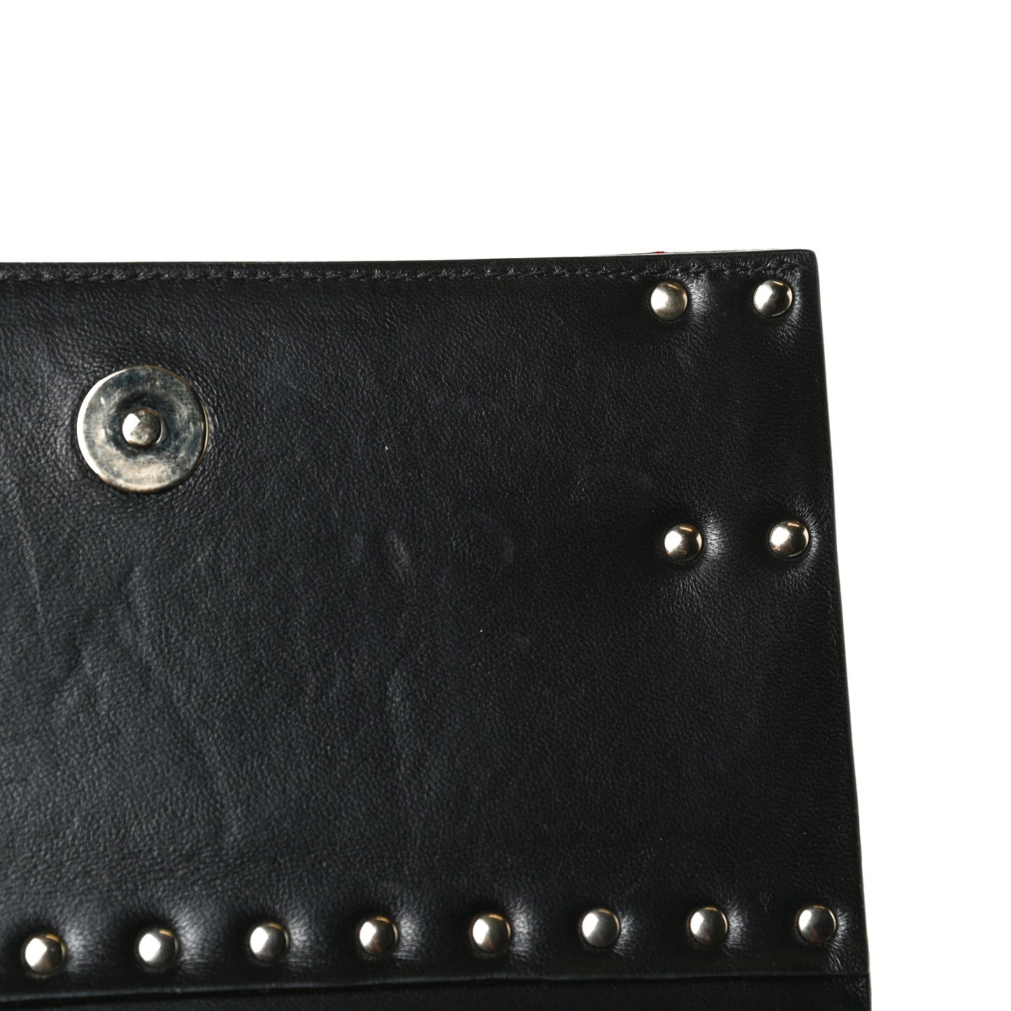 Vitello Rockstud Side Slip Crossbody Rouge Pur