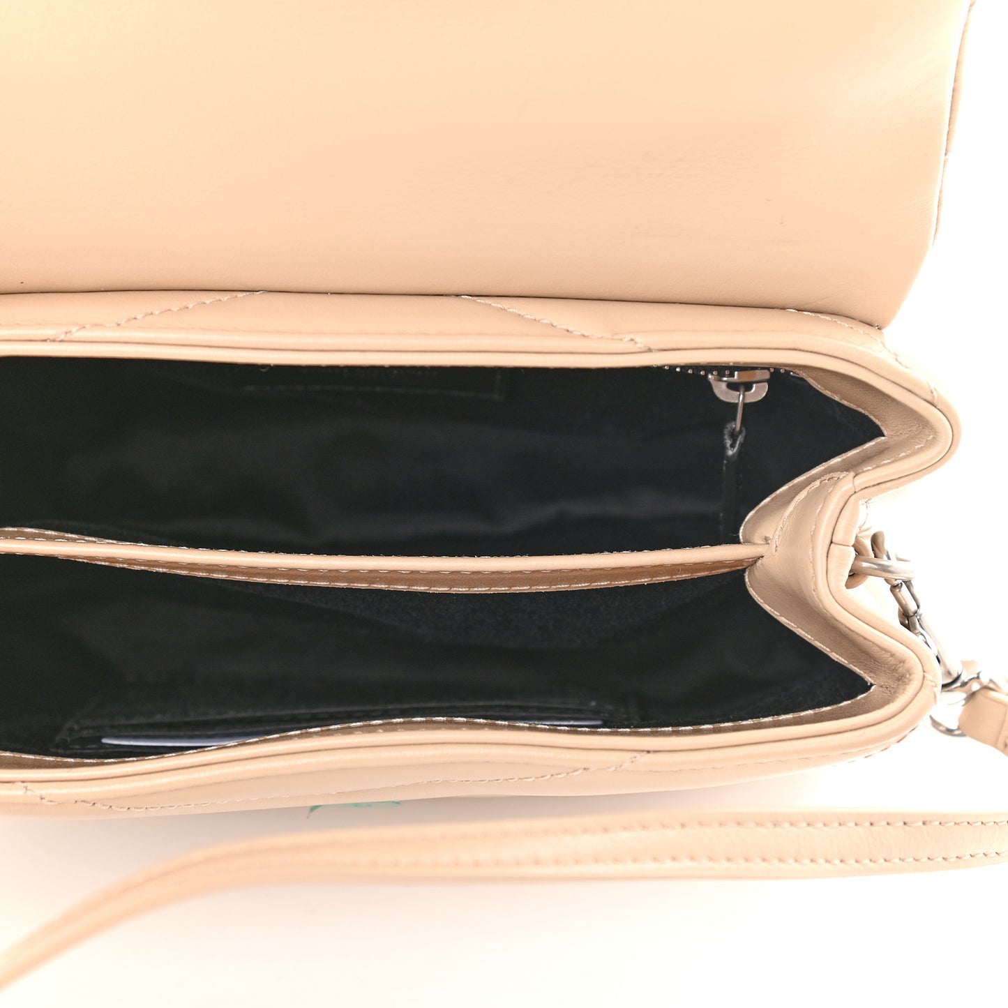 Calfskin Y Quilted Monogram Toy Loulou Crossbody Bag Nude Powder