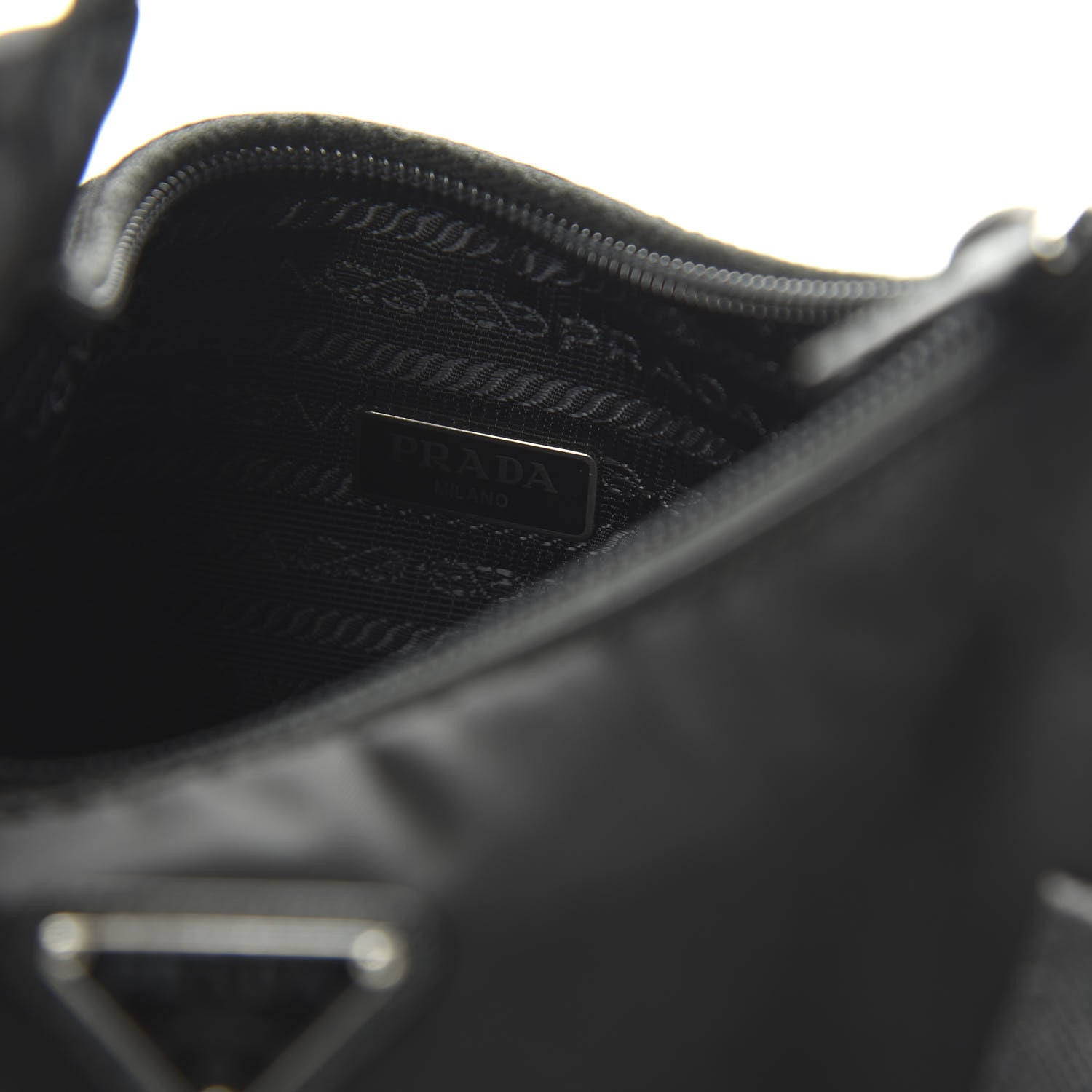 Prada Tessuto Nylon Mini Re-Edition 2000 Bag Black 8 of 9