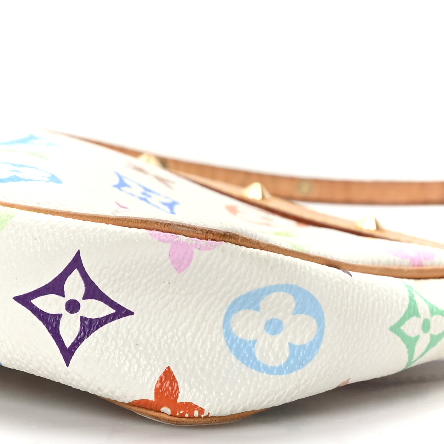 Monogram Multicolor Pochette Accessories White