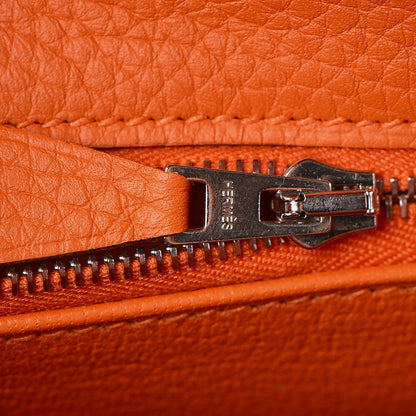 Hermes Taurillon Clemence Kelly Retourne 28 Orange 22 of 35