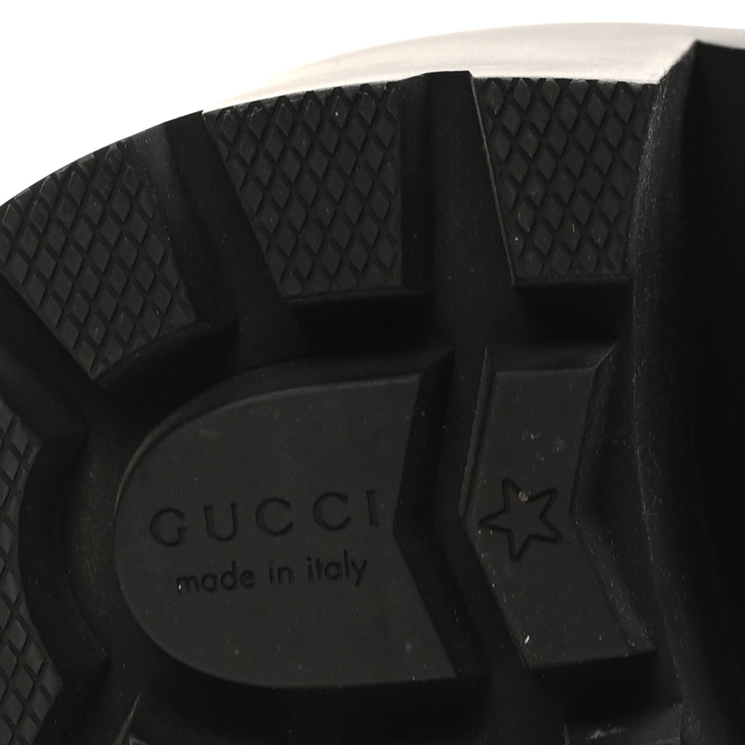 Gucci Calfskin Nappa Rhombus Quilted Trip Ankle Boots 36.5 Black 8 of 9
